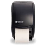 San Jamar Classic Duett Standard Bath Tissue Dispenser, Black